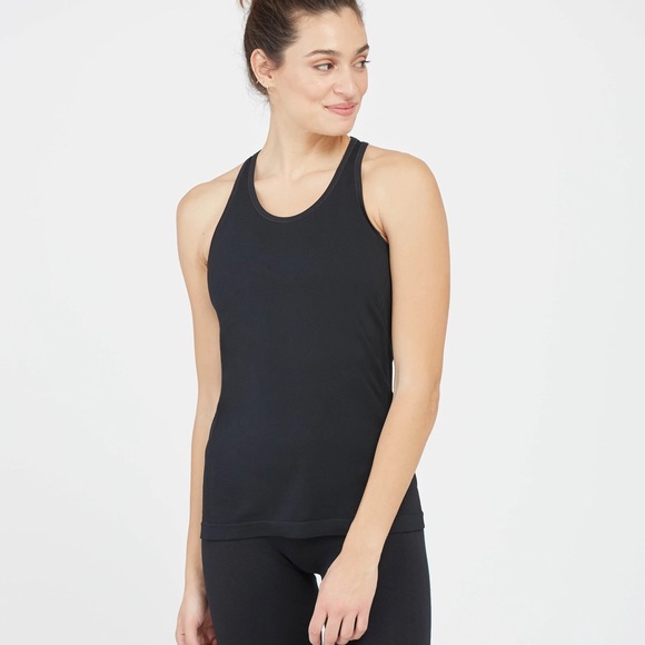 SPANX Look at Me Now Seamless Black Tank - Picture 2 of 4